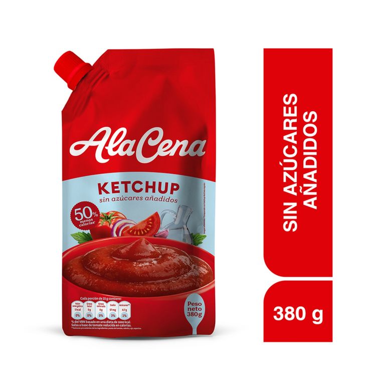 Ketchup Alacena Sin Azúcar Doypack 380 g