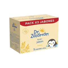 DR ZAIDMAN - Jabón de Bebé Dr. Zaidman Avena Caja 3 Und