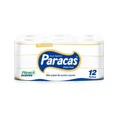 PARACAS - Papel Higiénico Paracas Doble Hoja Empaque 12 Und