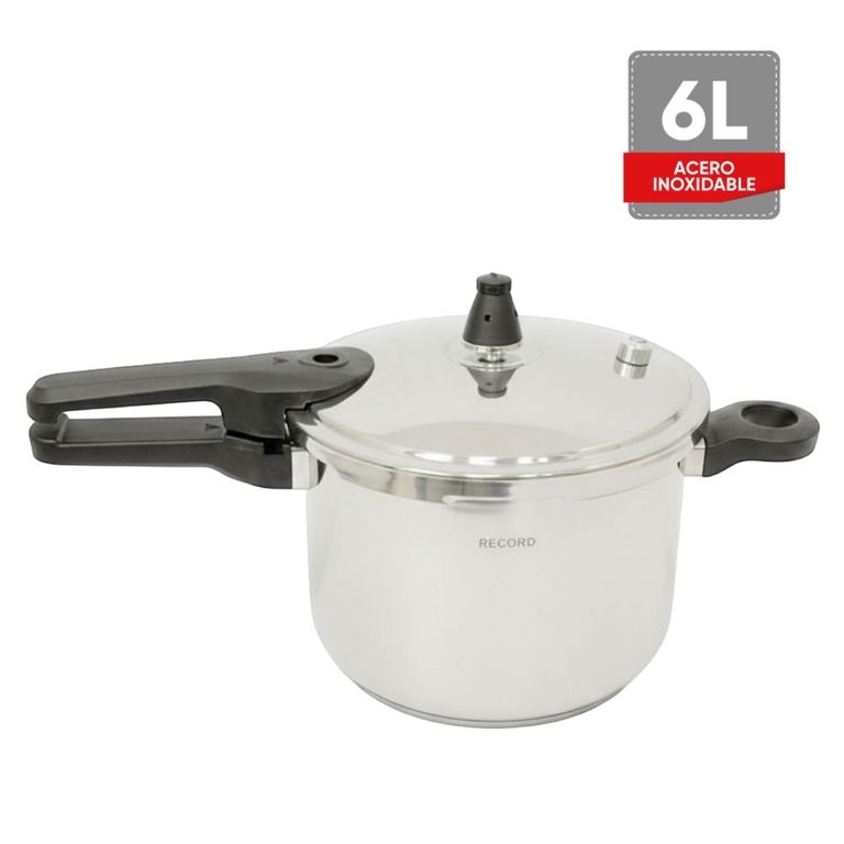 Olla a Presión Record Acero Inoxidable Inoxpress 6L