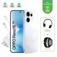 OPPO - Celular Oppo Reno16 5G 8+256Gb Blanco+Watch+Audífonos