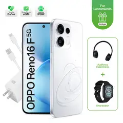 OPPO - Celular Oppo Reno16 F 8+256Gb Blanco+Watch+Audífonos