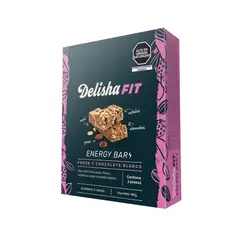 DELISHA - Barra Energética Delisha Fresa Chocolate Blanco Empaque 3 Und