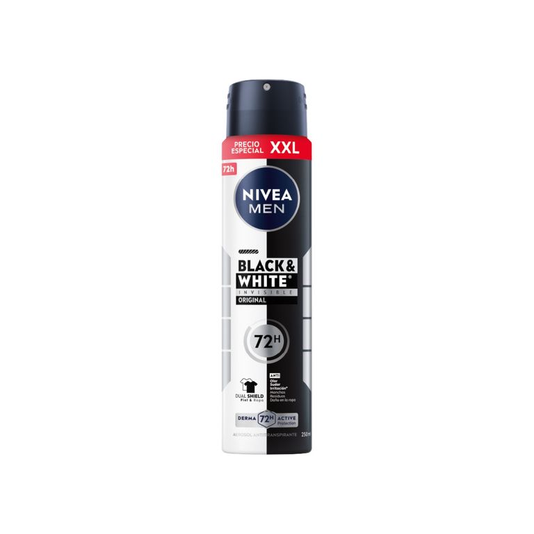 Desodorante Aerosol Nivea Men Black & White Original Envase 250 mL