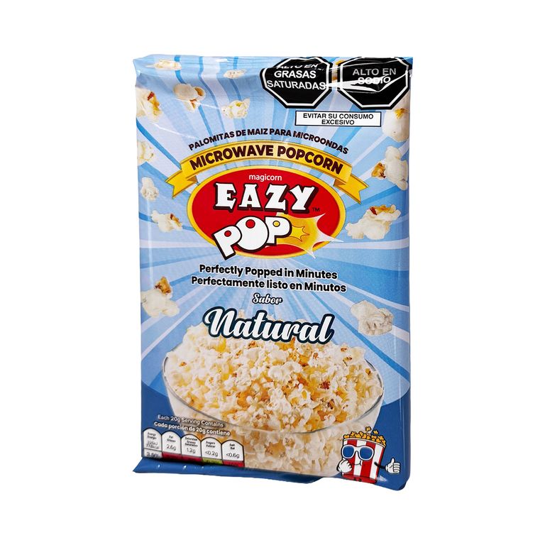 Palomitas de Maíz Eazy para Microondas Natural