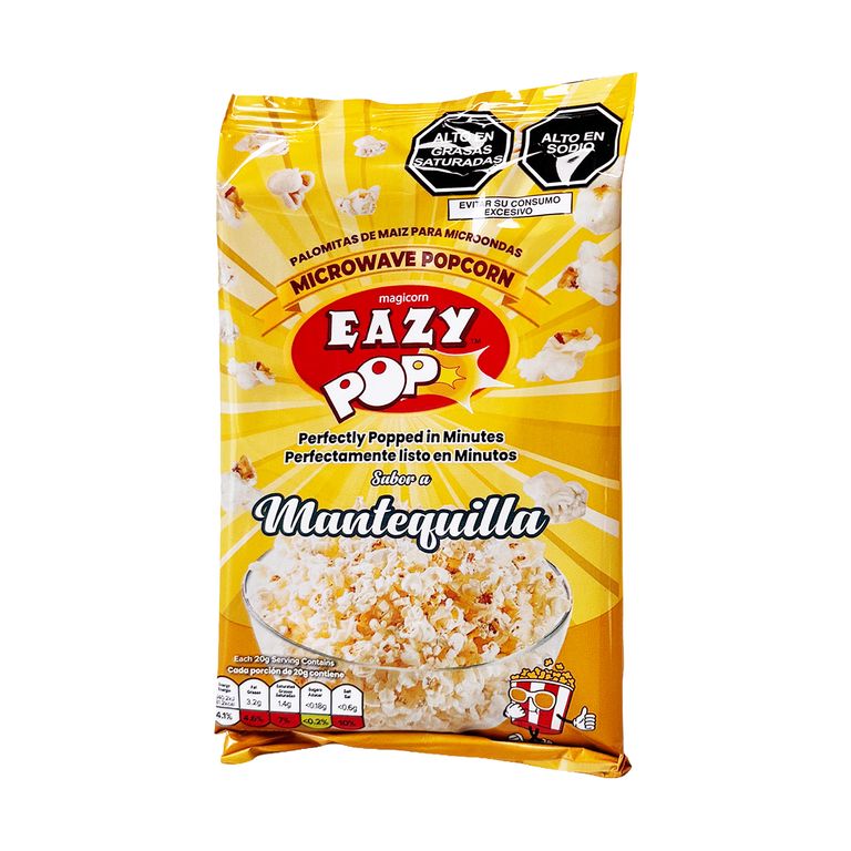 Palomitas de Maíz Eazy para Microondas Mantequilla