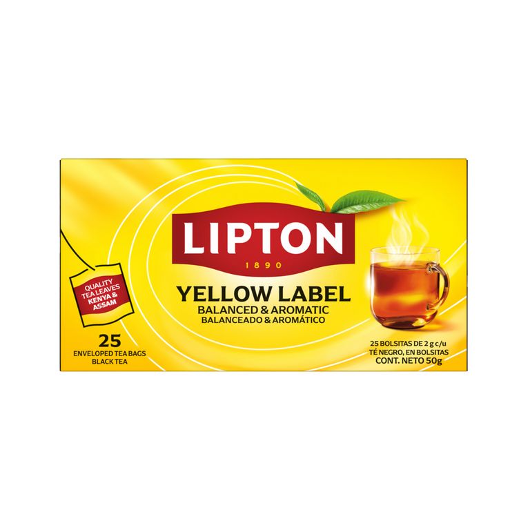 Té Lipton Yellow Label Caja 25 Sobres