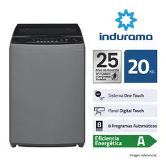 INDURAMA - Lavadora Indurama Inverter 20L Color Gris