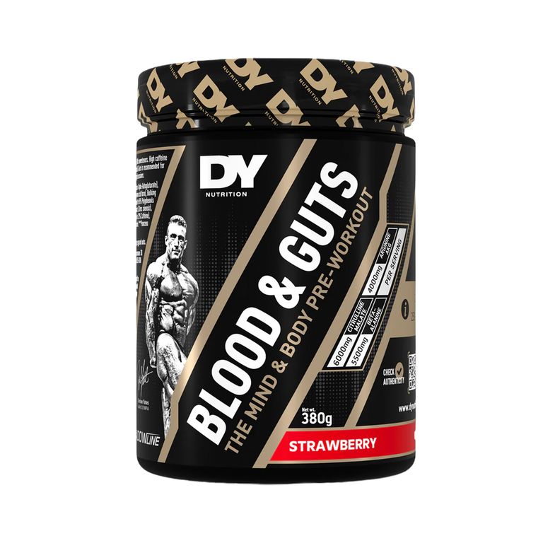 Pre Entreno Dy Nutrition Blood & Guts Fresa Pote 380 g