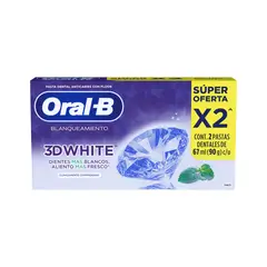 ORAL-B - Crema Dental Oral B 3D White Empaque 2 Und
