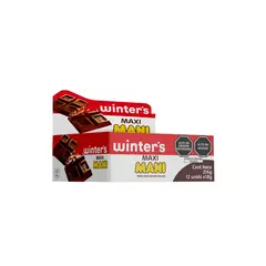 WINTERS - Chocolate Winters Maxi Maní Display 12 Und