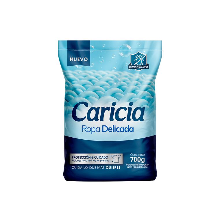 Detergente en Polvo Caricia Ropa Delicada Bolsa 700 g