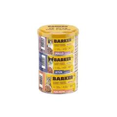 BARKER - Alimento Húmedo Gato Barker Pollo Atún Salmón Pack 3 Und