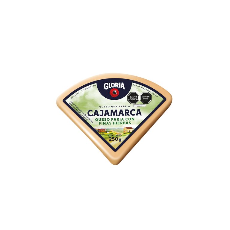Queso Paria Gloria Finas Hierbas Empaque 250 g