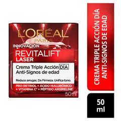 LOREAL PARIS - Crema Dia Revitalift Laser Loreal Paris Envase 50 mL