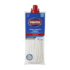 VIRUTEX - Mopa de Algodón Virutex Clásica con Palo Empaque 250 g